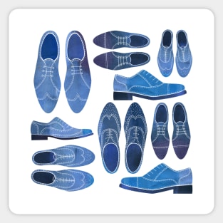 Blue Brogue Shoes Sticker